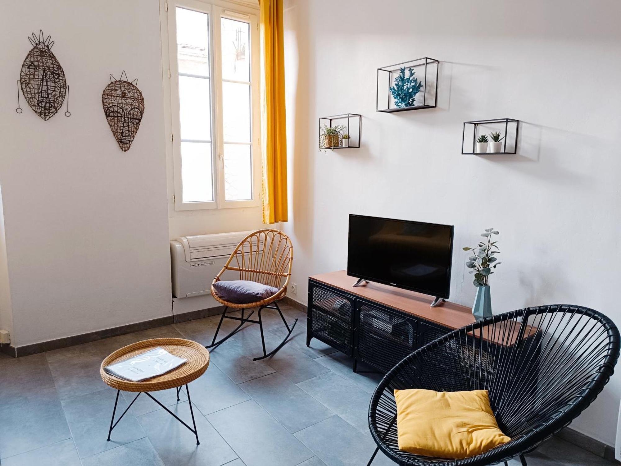 Grand 2 Pieces Renove Climatise, Vieil Antibes, Proche Port公寓 外观 照片